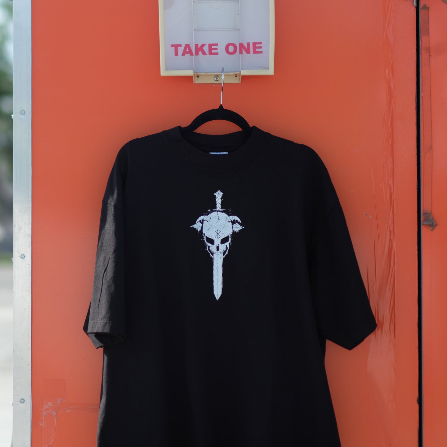 Skull Oversized Heavyweight T-Shirt