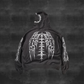 MOTH GRAY HEAVY DOUBLE ZIPPER HOODIE (NOT CROPPED)