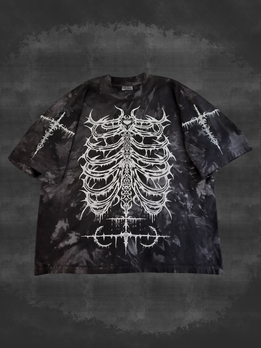 DECAY GRAY TIE DYE OVERSIZED HEAVYWEIGHT T-SHIRT